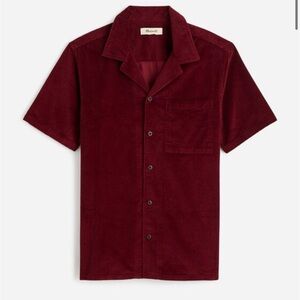 Men’s Madewell Burgundy Corduroy Button-Down Shirt